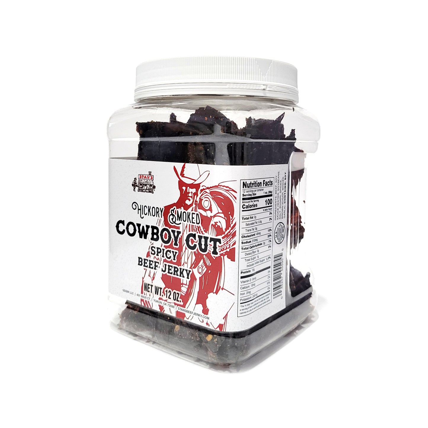 Stan's Cowboy Cut Beef Jerky - 12oz Spicy