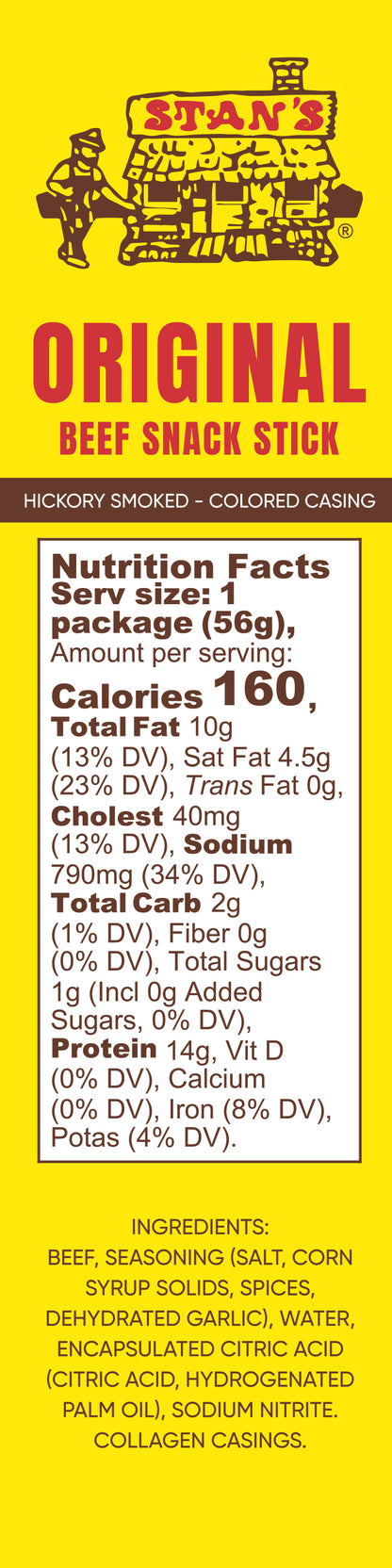 Stan's Beef Snack Stick - 2oz Original