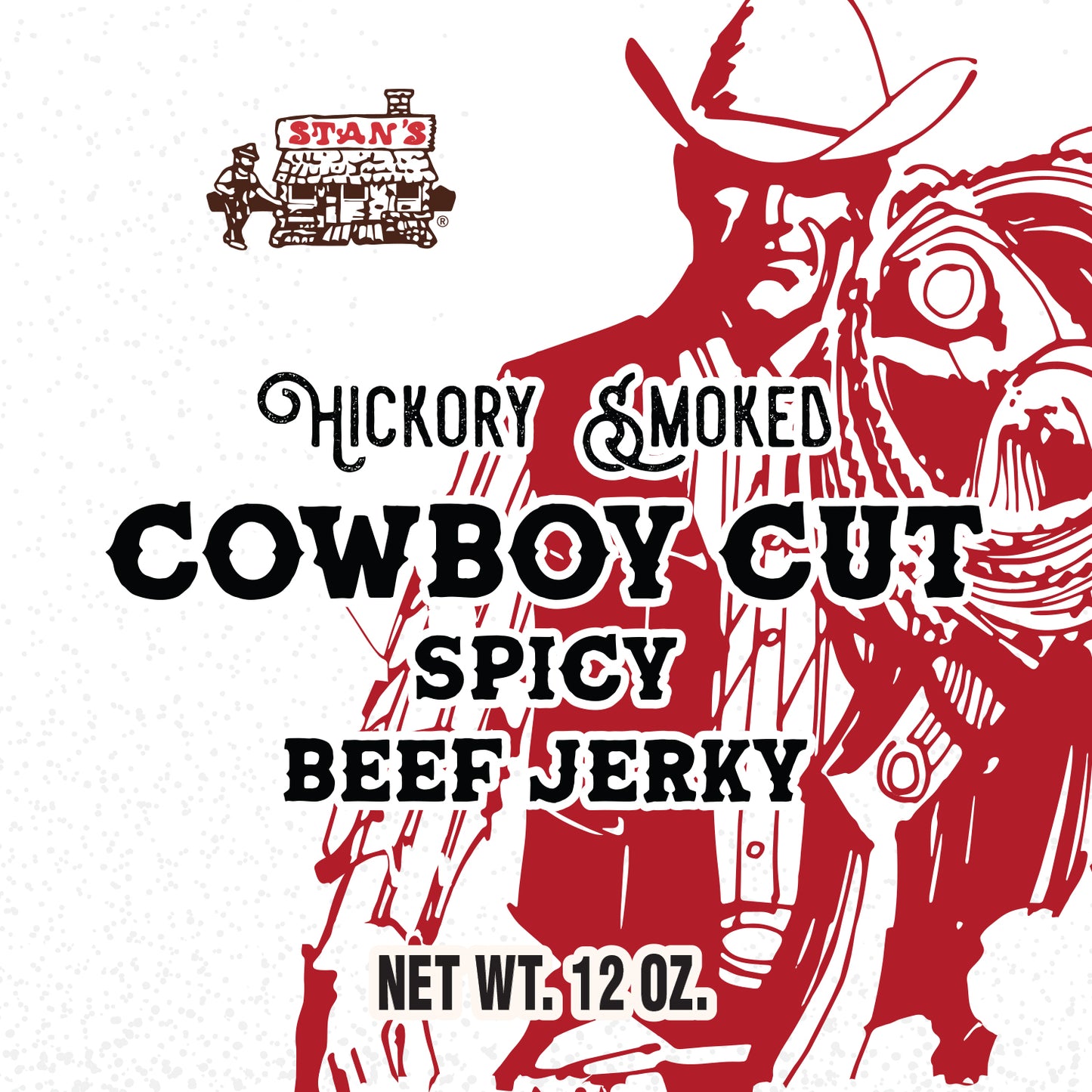 Stan's Cowboy Cut Beef Jerky - 12oz Spicy