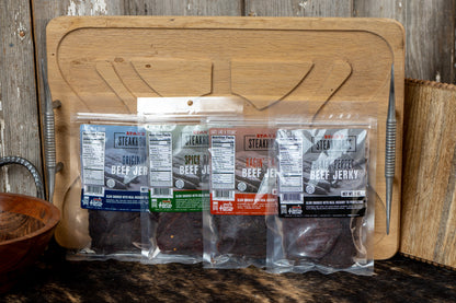 Stan's Steakhouse Beef Jerky  BULK - 4 Pack - 4 Flavors